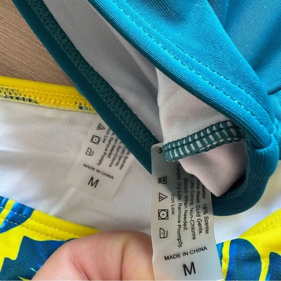 Sporlike Flounce Ruffle High Waisted Bikini Medium - Picture 6 of 7